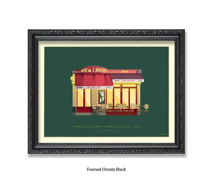 Le Fabuleux Destin d'çmŽlie Poulain - Cafe - Fred Birchal Art Print