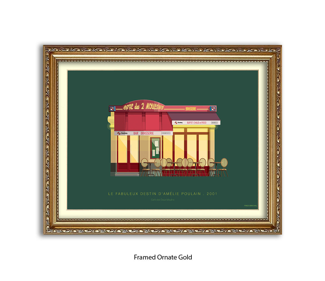 Le Fabuleux Destin d'çmŽlie Poulain - Cafe - Fred Birchal Art Print