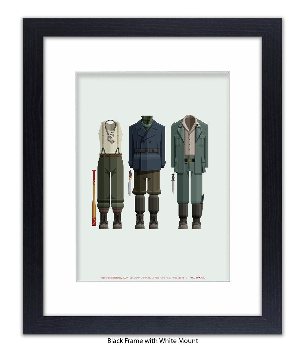 Inglourious Basterds Three Characters Fred Birchal Art Print