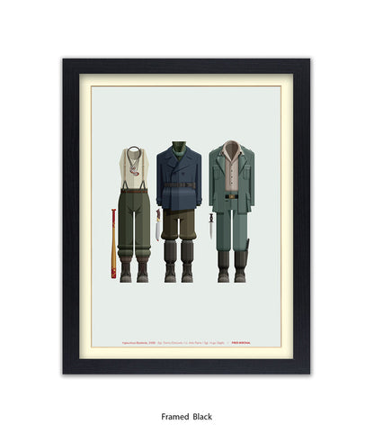 Inglourious Basterds Three Characters Fred Birchal Art Print