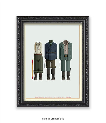 Inglourious Basterds Three Characters Fred Birchal Art Print