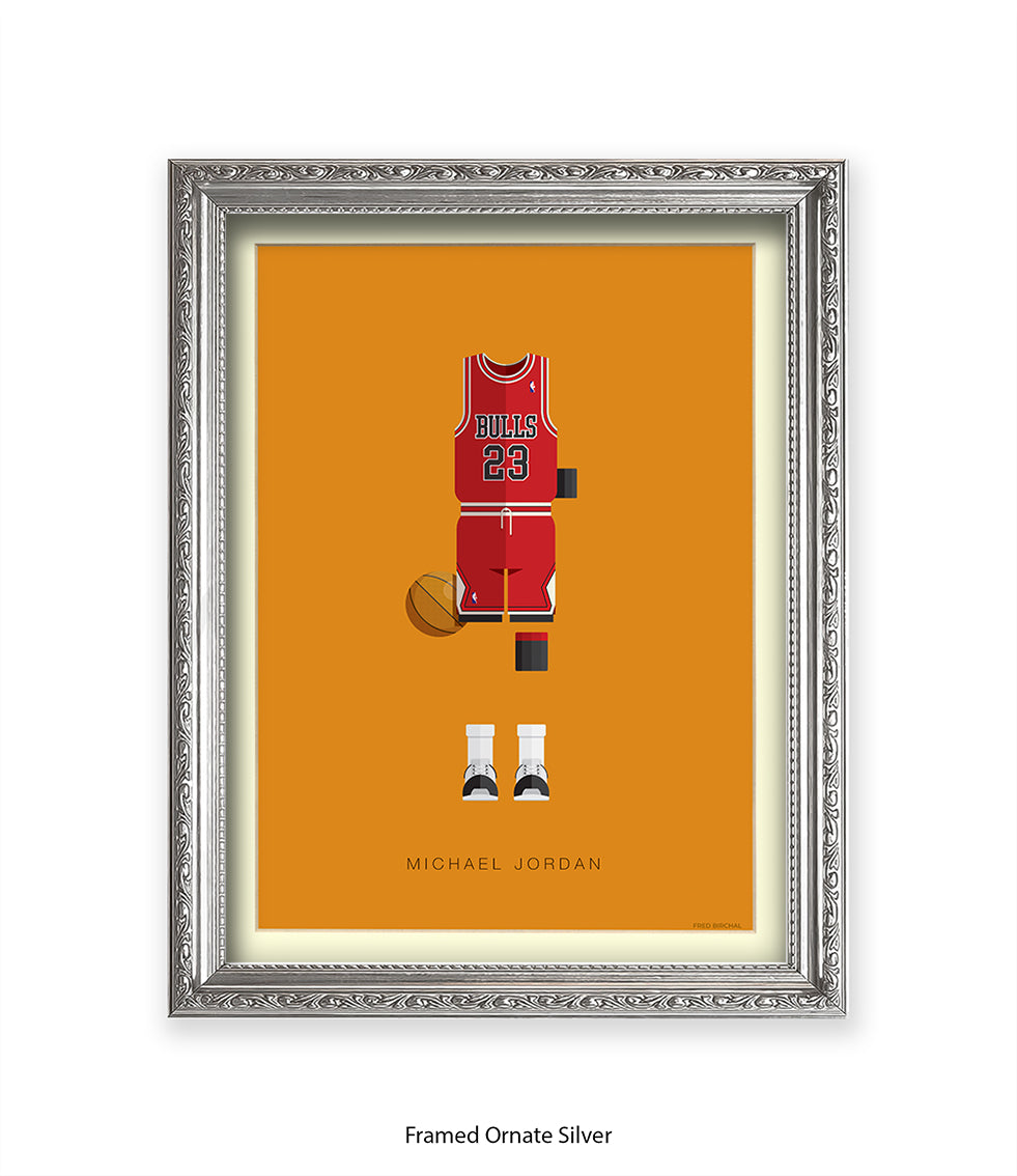 Michael Jordan Fred Birchal Art Print