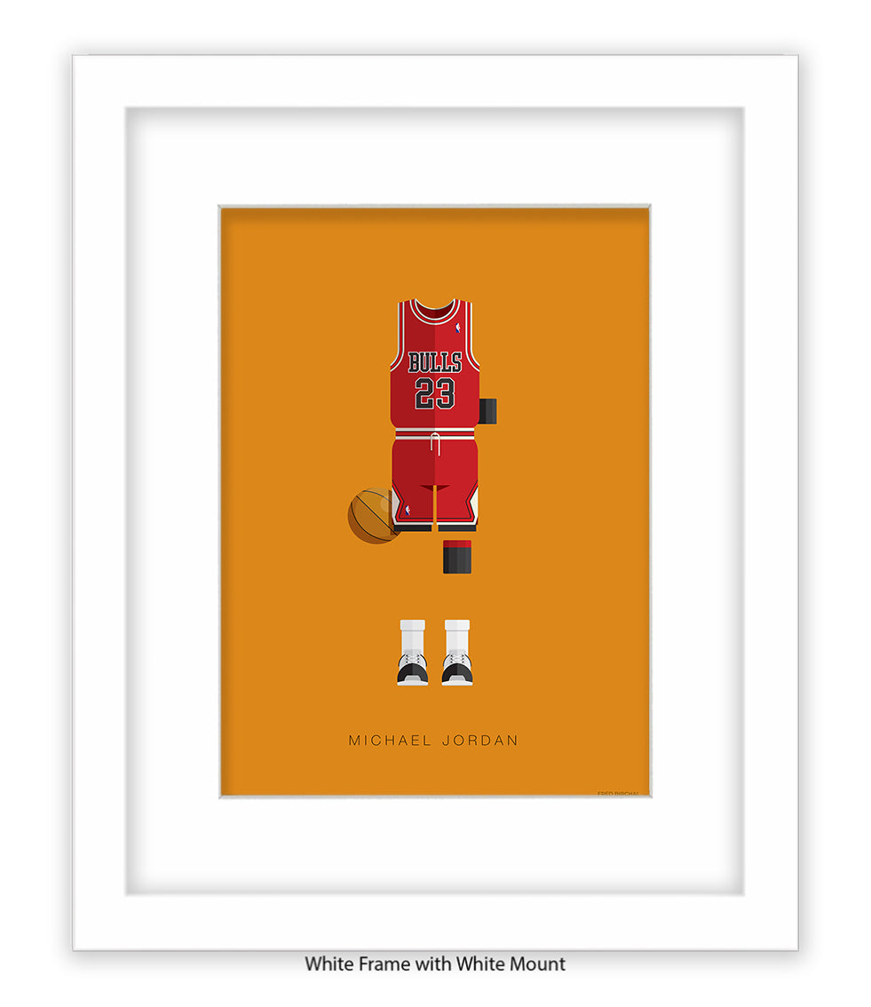 Michael Jordan Fred Birchal Art Print