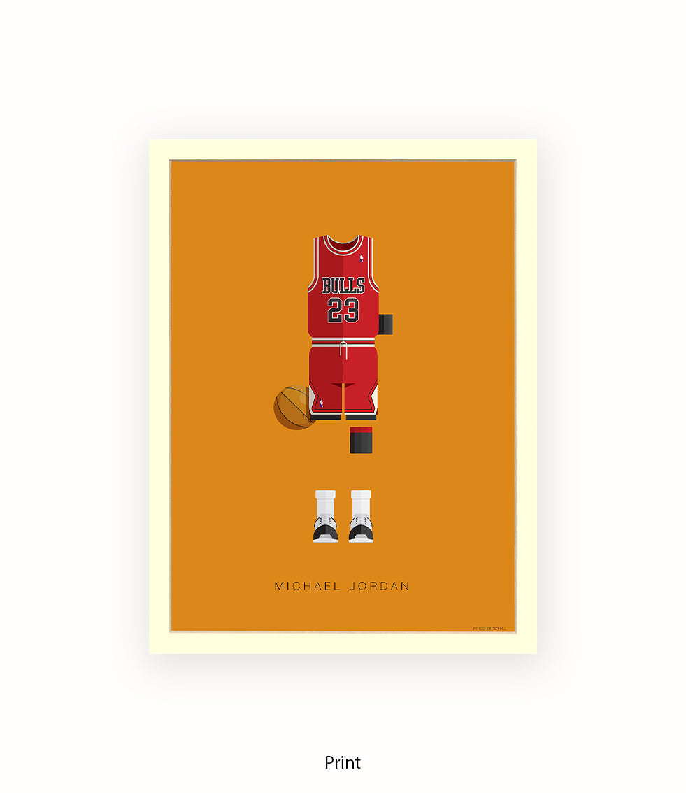 Michael Jordan Fred Birchal Art Print