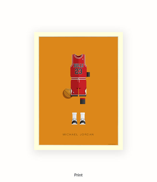 Michael Jordan Fred Birchal Art Print