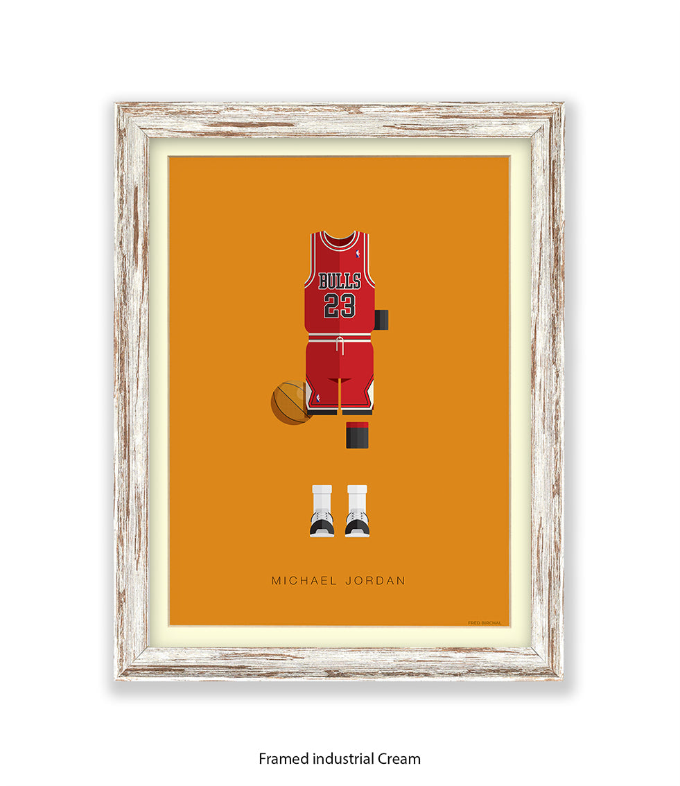 Michael Jordan Fred Birchal Art Print