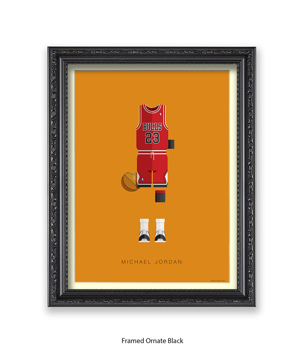 Michael Jordan Fred Birchal Art Print