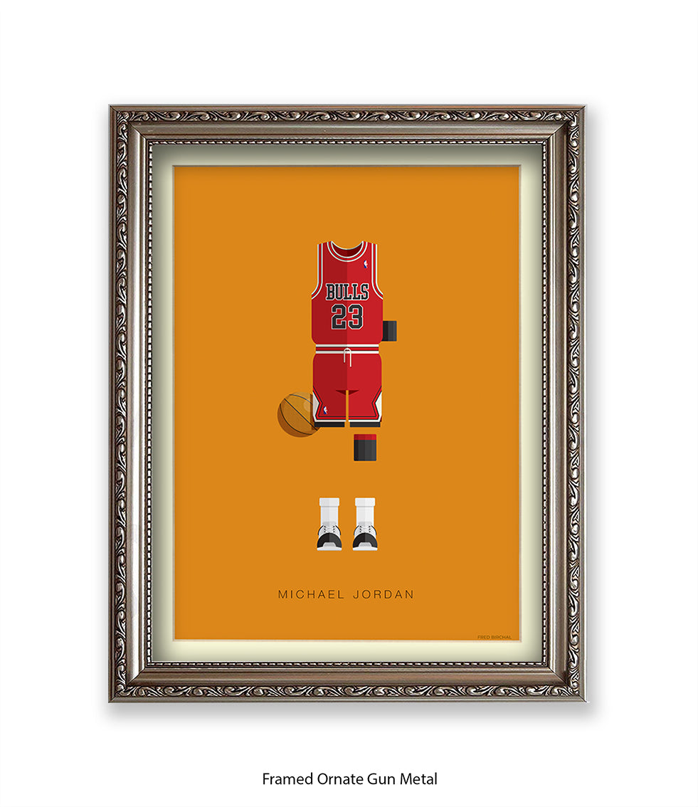 Michael Jordan Fred Birchal Art Print