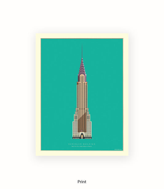 Chrysler Building New York Fred Birchal Art Print