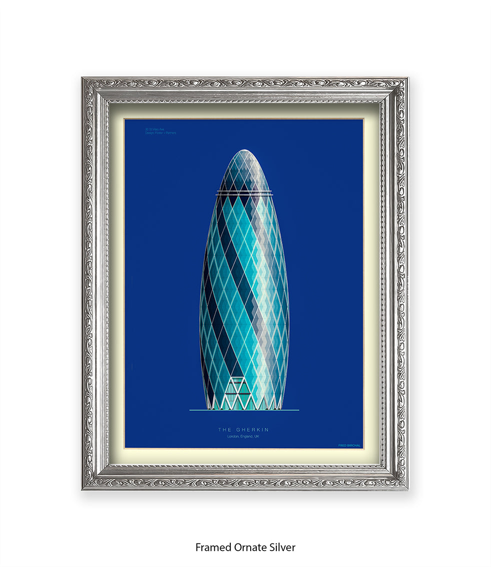 Gherkin Building  London Fred Birchal Art Print