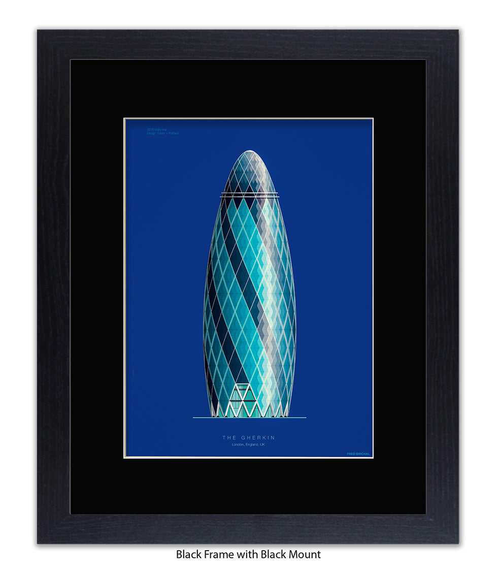 Gherkin Building  London Fred Birchal Art Print