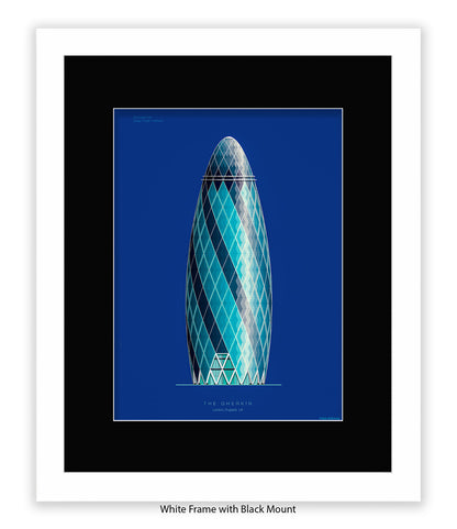 Gherkin Building  London Fred Birchal Art Print