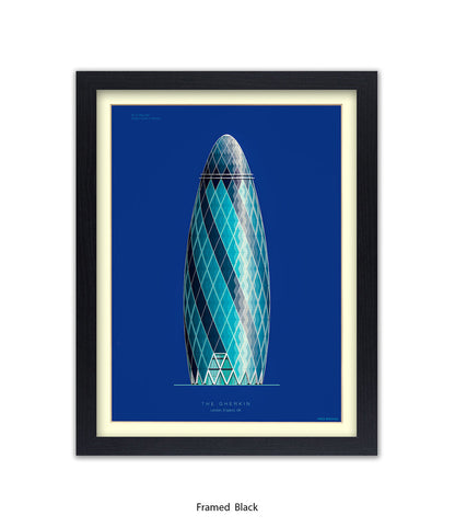 Gherkin Building  London Fred Birchal Art Print