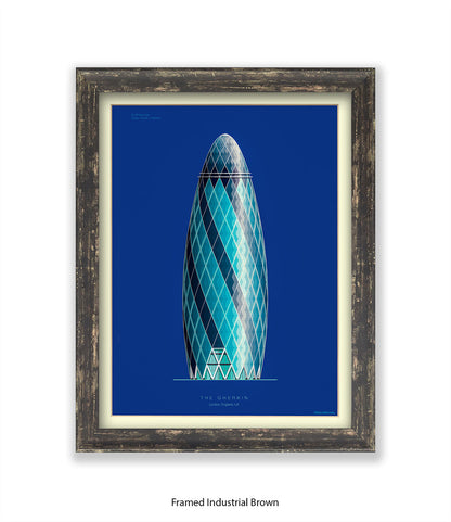 Gherkin Building  London Fred Birchal Art Print