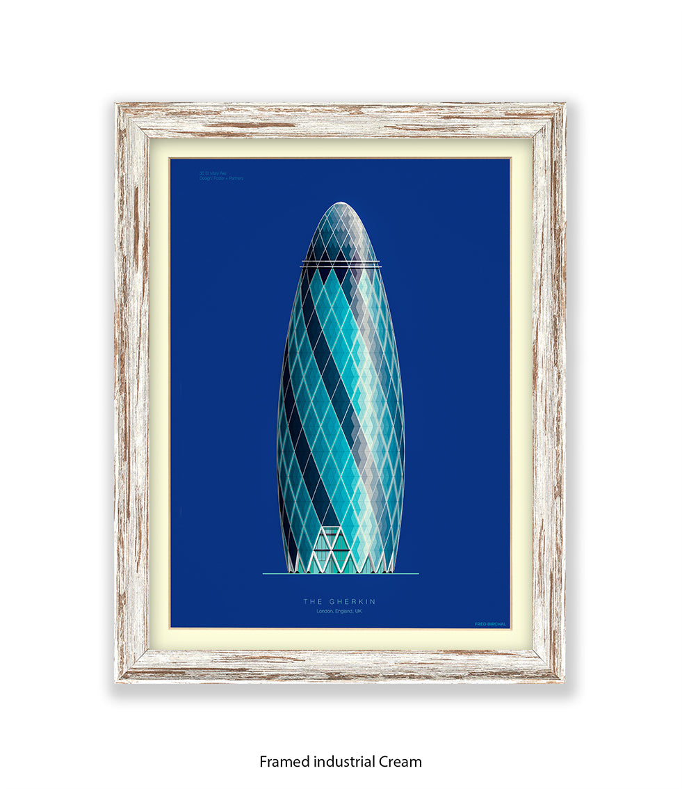 Gherkin Building  London Fred Birchal Art Print