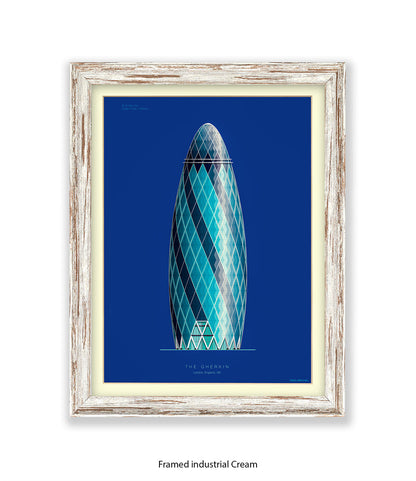 Gherkin Building  London Fred Birchal Art Print