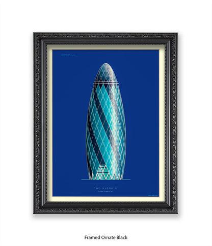 Gherkin Building  London Fred Birchal Art Print