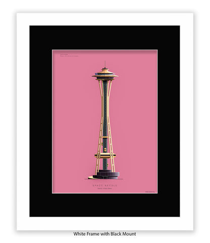 Space Needle Seattle USA Fred Birchal Art Print