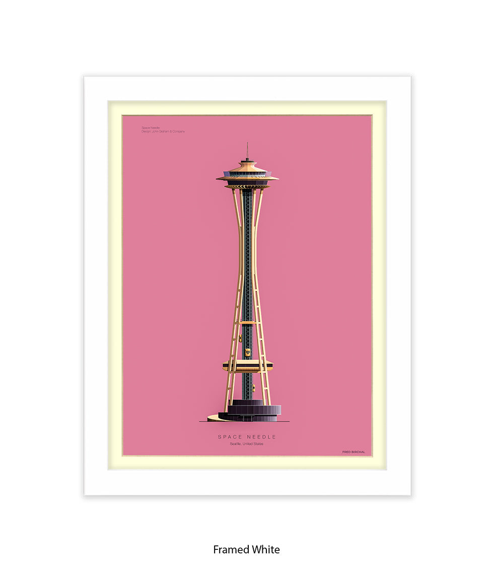 Space Needle Seattle USA Fred Birchal Art Print