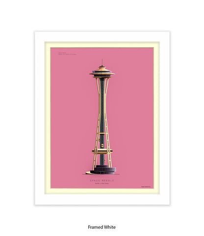 Space Needle Seattle USA Fred Birchal Art Print