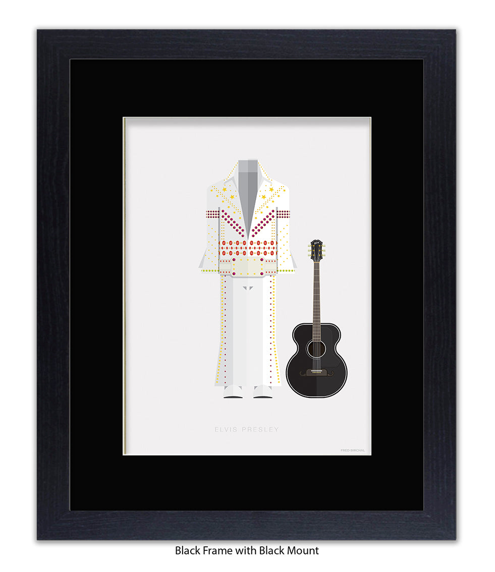 Elvis Presley White Suit Fred Birchal Art Print