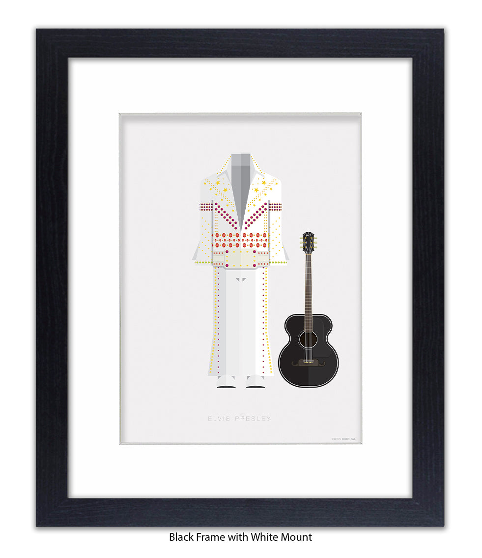 Elvis Presley White Suit Fred Birchal Art Print