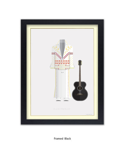 Elvis Presley White Suit Fred Birchal Art Print