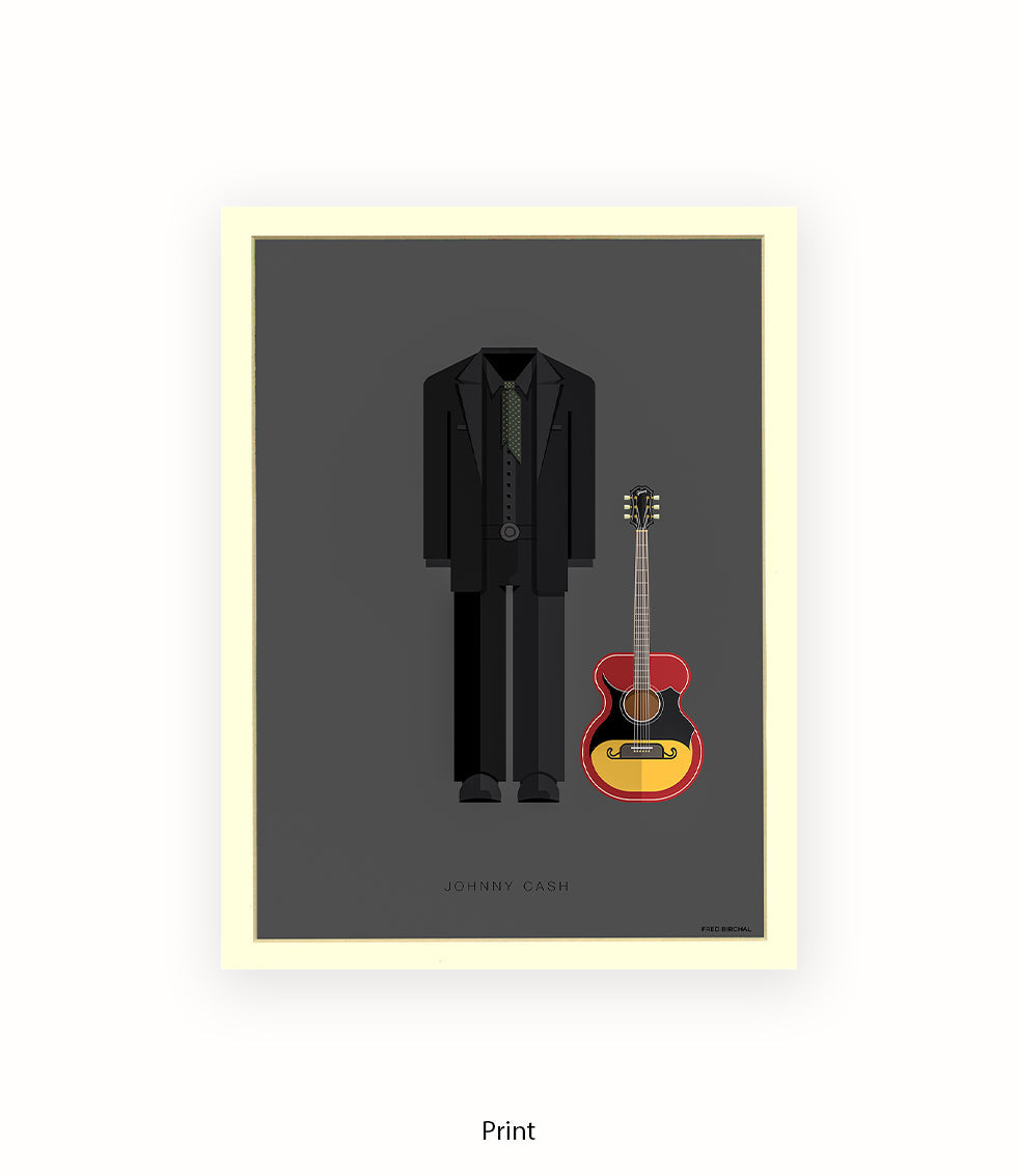 Johnny Cash Fred Birchal Art Print