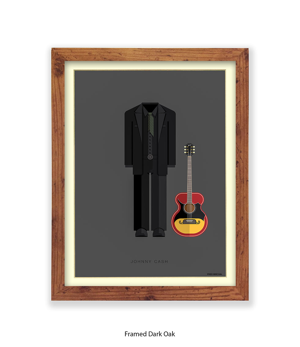 Johnny Cash Fred Birchal Art Print