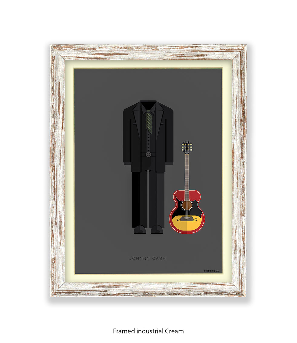 Johnny Cash Fred Birchal Art Print