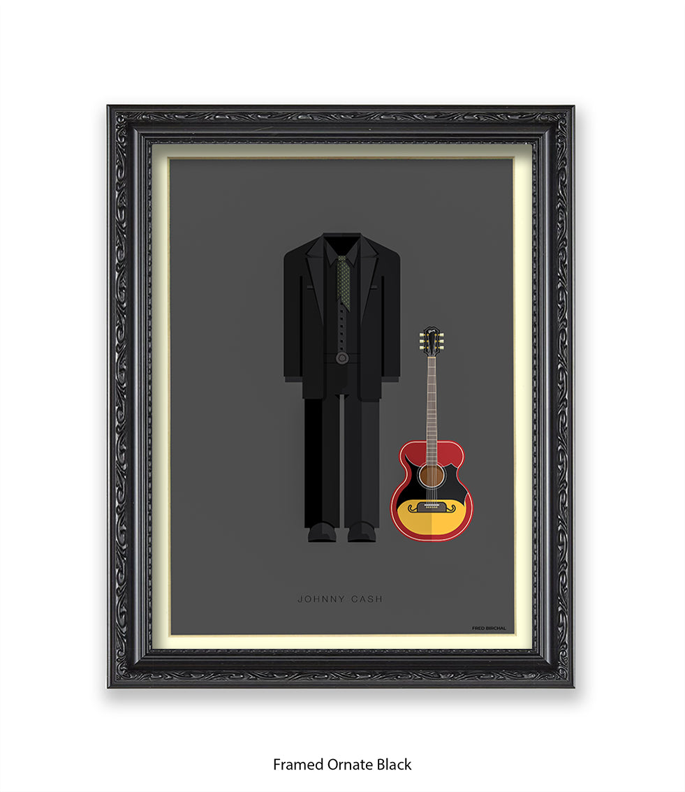 Johnny Cash Fred Birchal Art Print