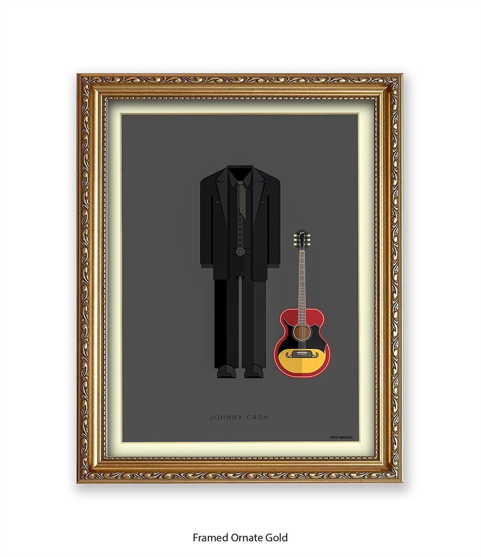 Johnny Cash Fred Birchal Art Print