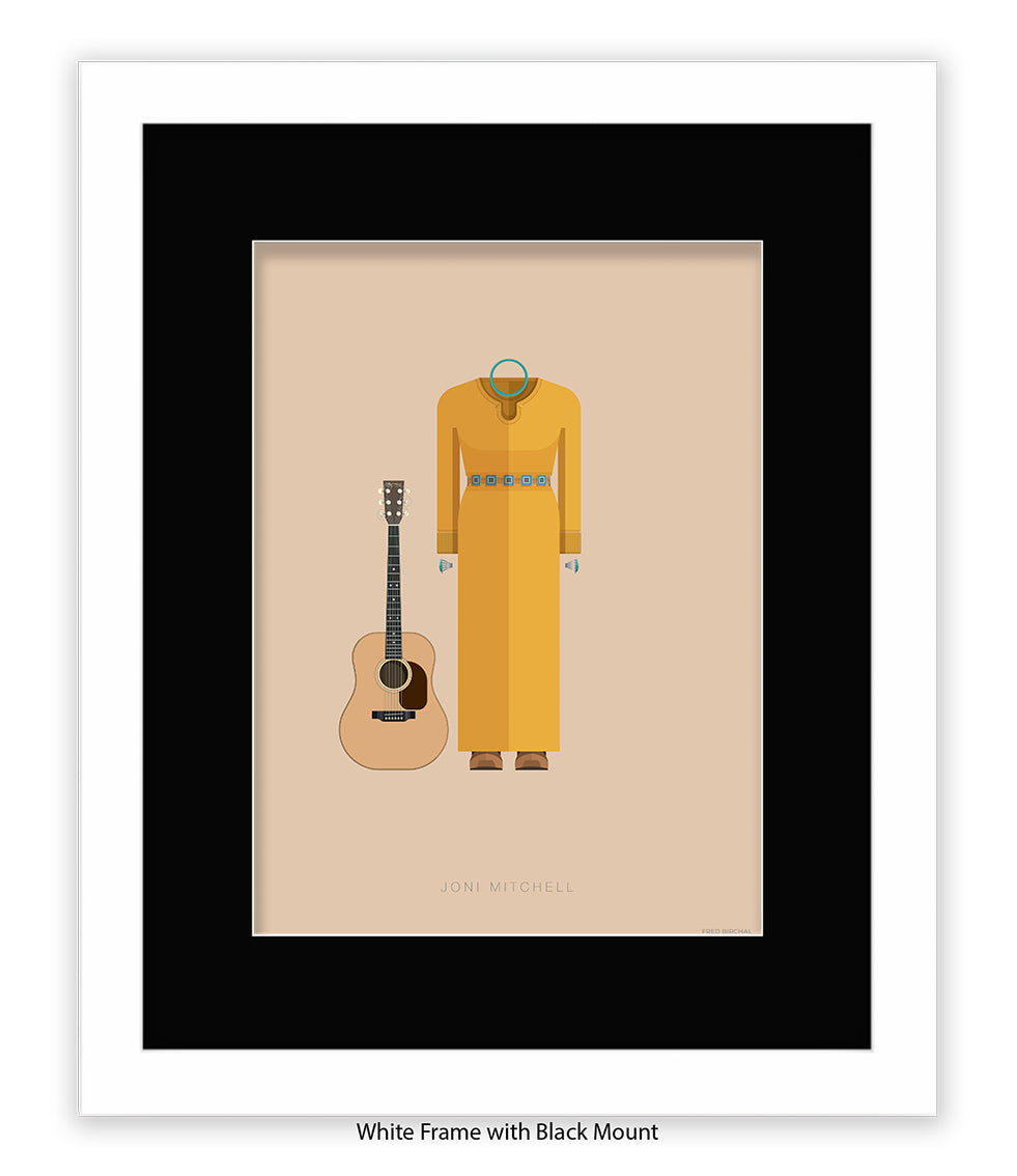 Joni Mitchell Fred Birchal Art Print