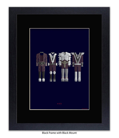 Kiss Rock Group Fred Birchal Art Print