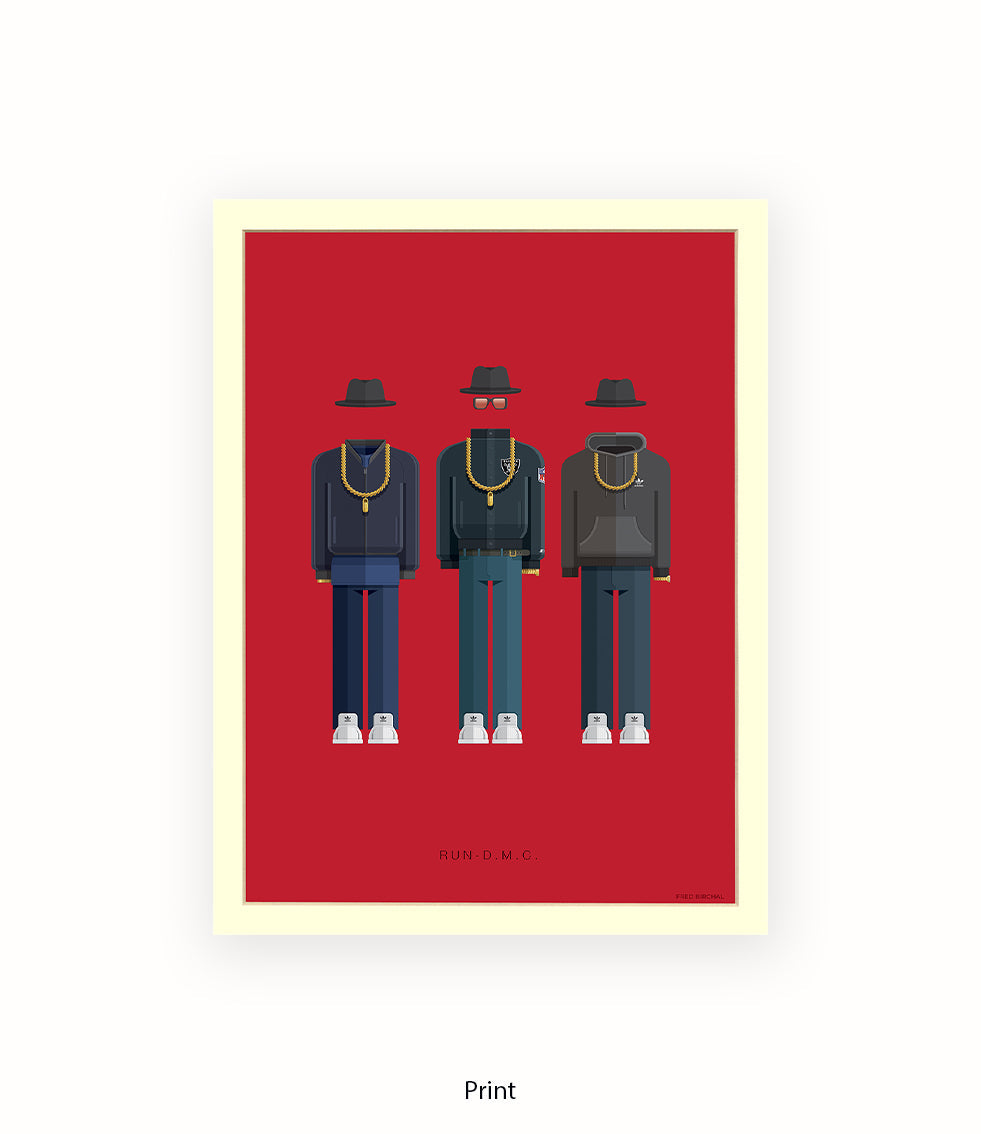 Run DMC Fred Birchal Art Print