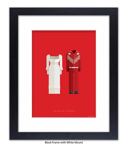 White Stripes Fred Birchal Art Print