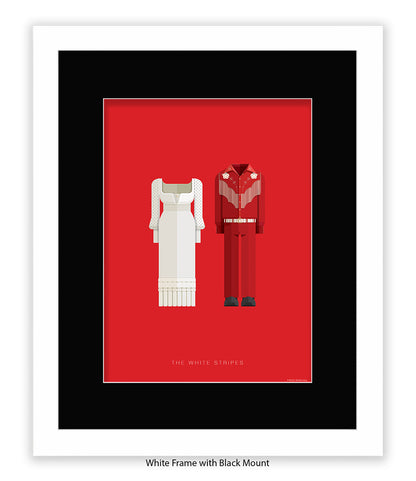 White Stripes Fred Birchal Art Print