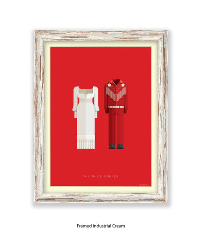 White Stripes Fred Birchal Art Print