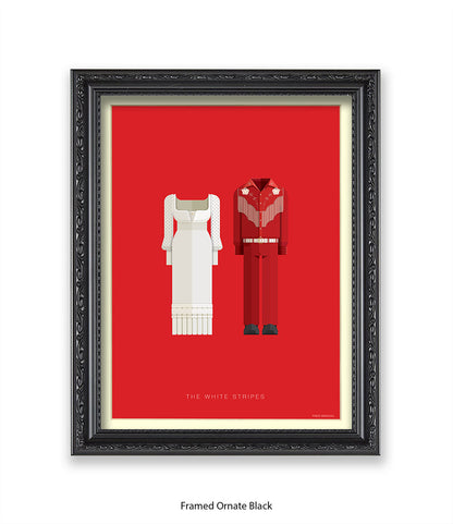 White Stripes Fred Birchal Art Print