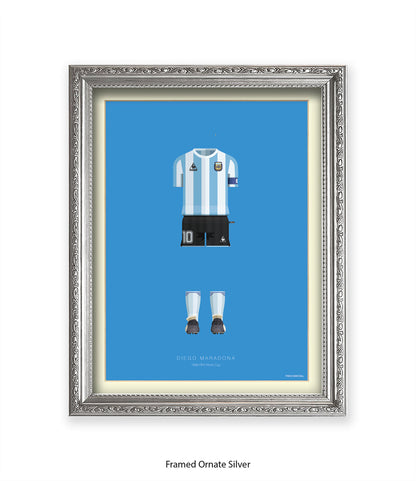 Diego Maradona - 1986 FIFA World Cup - Fred Birchal Art Print