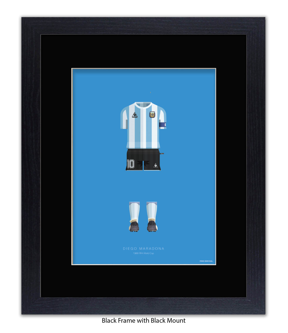 Diego Maradona - 1986 FIFA World Cup - Fred Birchal Art Print