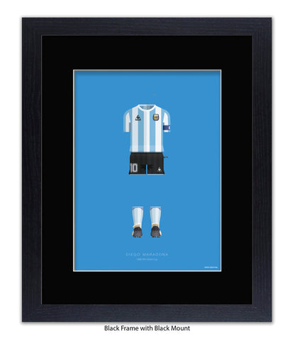 Diego Maradona - 1986 FIFA World Cup - Fred Birchal Art Print