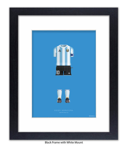 Diego Maradona - 1986 FIFA World Cup - Fred Birchal Art Print