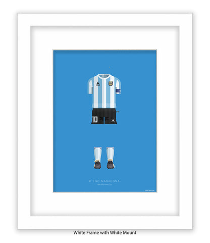 Diego Maradona - 1986 FIFA World Cup - Fred Birchal Art Print