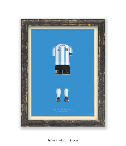 Diego Maradona - 1986 FIFA World Cup - Fred Birchal Art Print