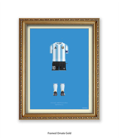 Diego Maradona - 1986 FIFA World Cup - Fred Birchal Art Print