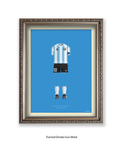 Diego Maradona - 1986 FIFA World Cup - Fred Birchal Art Print