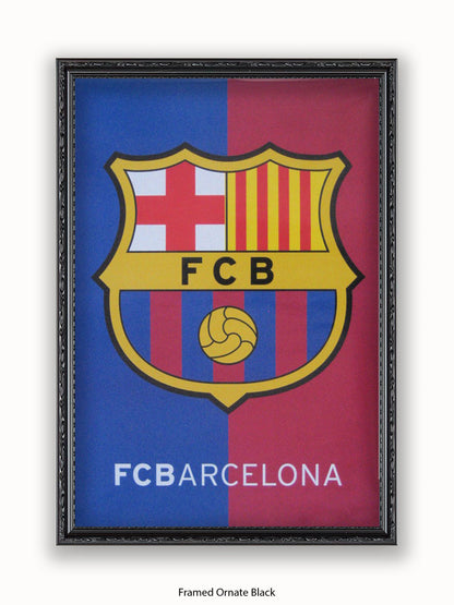 Barcalona Club Badge Poster