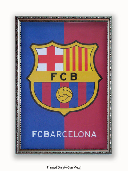 Barcalona Club Badge Poster