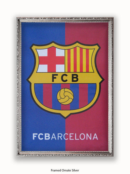 Barcalona Club Badge Poster